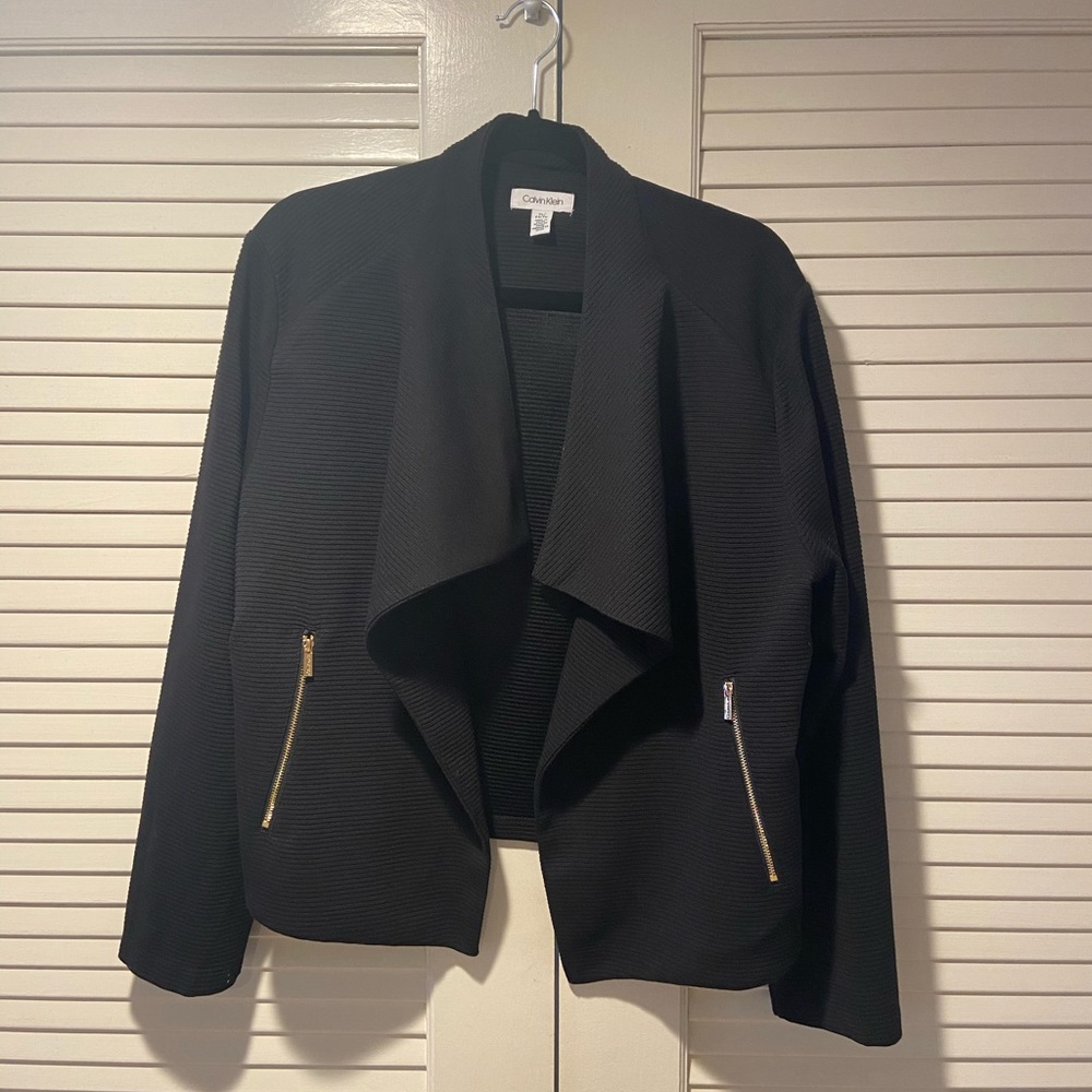 Calvin Klein Coat w/ gold detailing